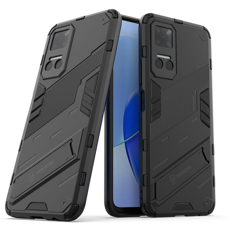 Punk Armor PC + TPU Phone Case with Holder, For vivo X80, For vivo X80 Pro, For Honor Play6T
