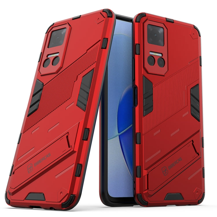 Punk Armor PC + TPU Phone Case with Holder, For vivo X80, For vivo X80 Pro, For Honor Play6T