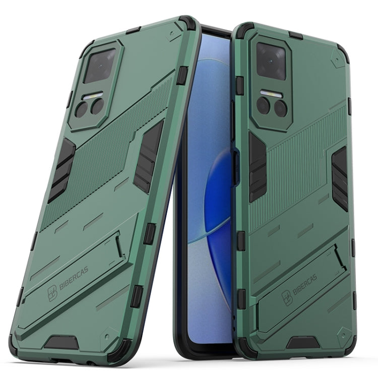 Punk Armor PC + TPU Phone Case with Holder, For vivo X80, For vivo X80 Pro, For Honor Play6T