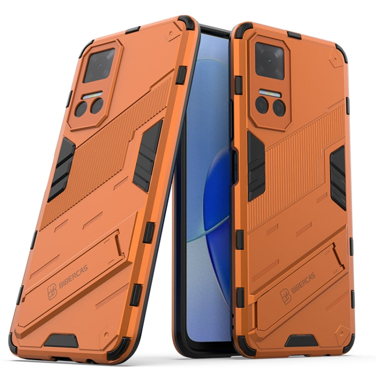 Punk Armor PC + TPU Phone Case with Holder, For vivo X80, For vivo X80 Pro, For Honor Play6T