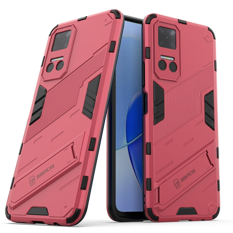 Punk Armor PC + TPU Phone Case with Holder, For vivo X80, For vivo X80 Pro, For Honor Play6T