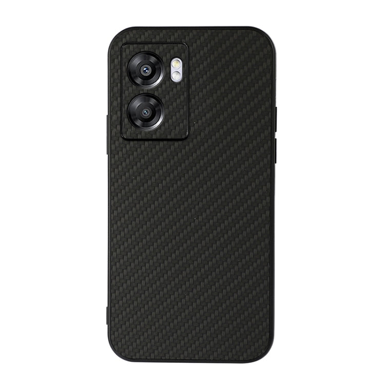 Accurate Hole Carbon Fiber Texture PU Phone Case, For vivo S15e, For OnePlus Ace, For OPPO A57 5G, For OPPO K10 5G, For OPPO K10 Pro 5G, For OPPO Realme 9 Pro