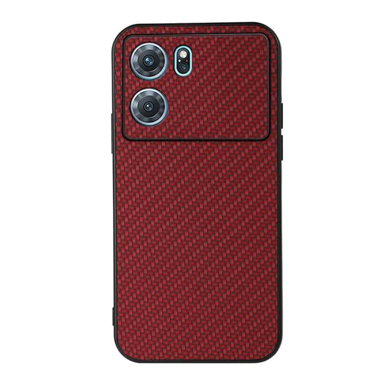 Accurate Hole Carbon Fiber Texture PU Phone Case, For vivo S15e, For OnePlus Ace, For OPPO A57 5G, For OPPO K10 5G, For OPPO K10 Pro 5G, For OPPO Realme 9 Pro