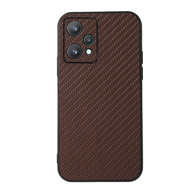 Accurate Hole Carbon Fiber Texture PU Phone Case, For vivo S15e, For OnePlus Ace, For OPPO A57 5G, For OPPO K10 5G, For OPPO K10 Pro 5G, For OPPO Realme 9 Pro, For OPPO Realme GT Neo 3