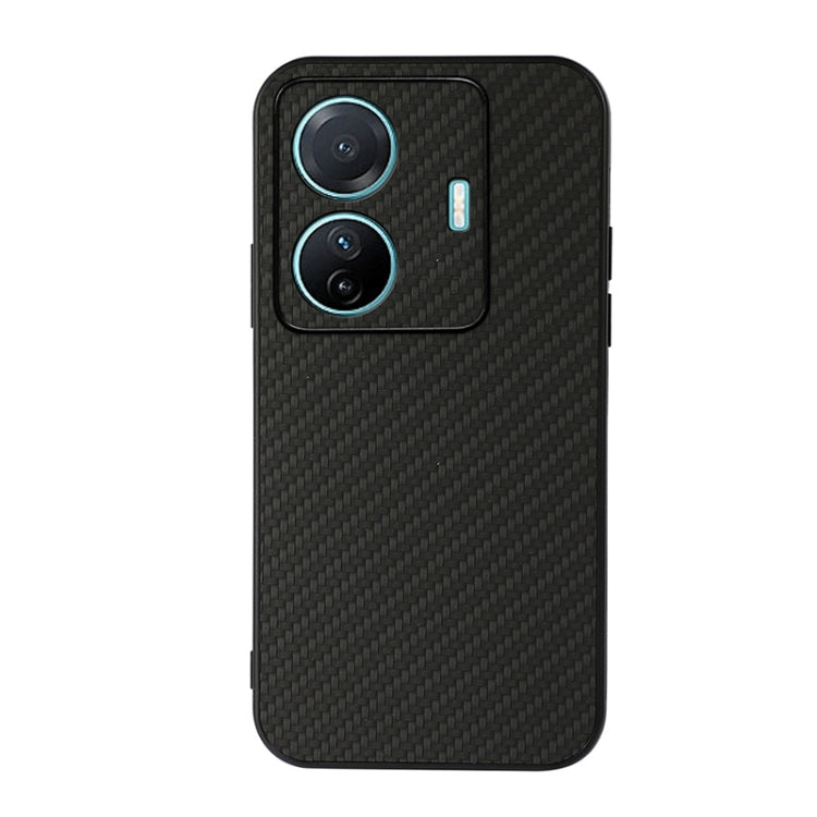 Accurate Hole Carbon Fiber Texture PU Phone Case, For vivo S15e, For OnePlus Ace, For OPPO A57 5G, For OPPO K10 5G, For OPPO K10 Pro 5G, For OPPO Realme 9 Pro, For OPPO Realme GT Neo 3