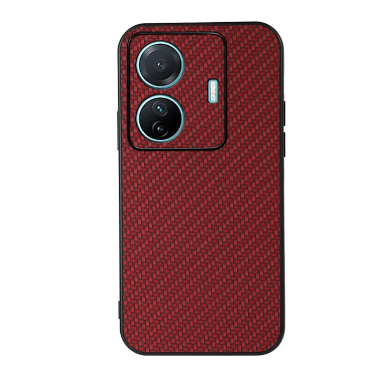Accurate Hole Carbon Fiber Texture PU Phone Case, For vivo S15e, For OnePlus Ace, For OPPO A57 5G, For OPPO K10 5G, For OPPO K10 Pro 5G, For OPPO Realme 9 Pro