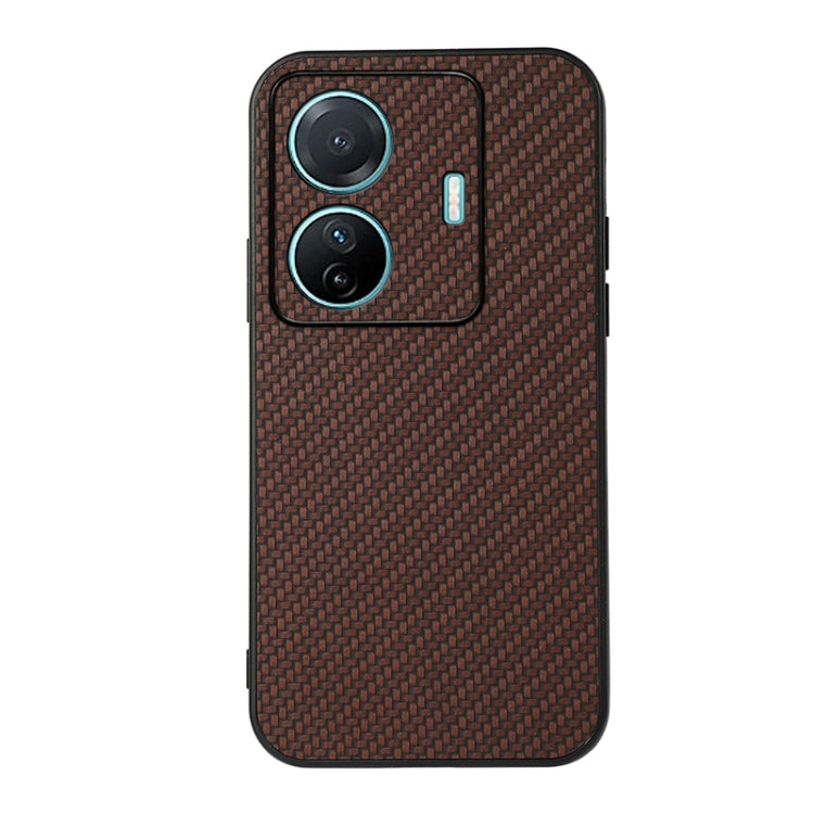 Accurate Hole Carbon Fiber Texture PU Phone Case, For vivo S15e, For OnePlus Ace, For OPPO A57 5G, For OPPO K10 5G, For OPPO K10 Pro 5G, For OPPO Realme 9 Pro