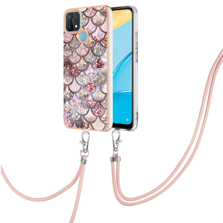 Electroplating IMD TPU Phone Case with Lanyard, For OPPO A15 / A15s, For OPPO A53s 5G / A55 5G, For OPPO A74 5G / A93 5G, For OPPO A94 5G / A95 5G