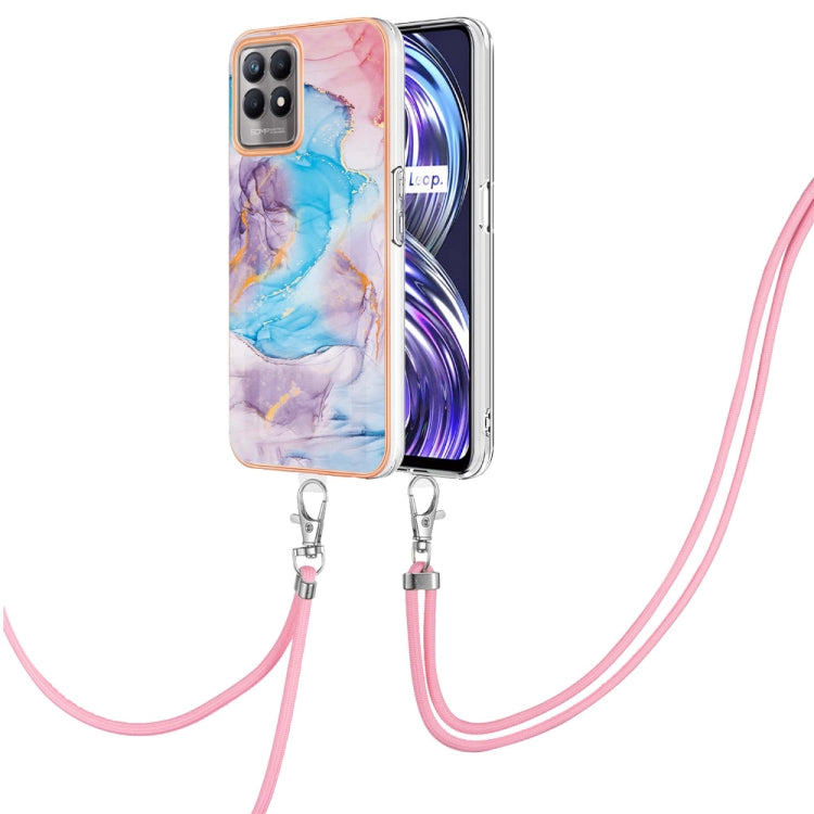 Electroplating IMD TPU Phone Case with Lanyard, For OPPO Realme 8i, For OPPO Realme 9 Pro+ 5G, For OPPO Realme 9 Pro 5G, For OPPO Realme 9i / A36 / A96 4G