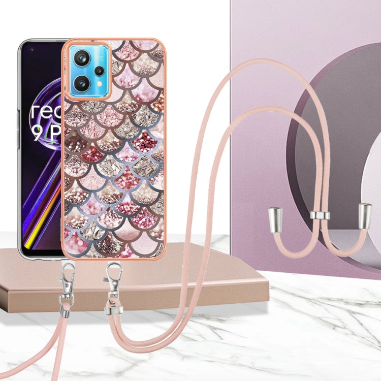 Electroplating IMD TPU Phone Case with Lanyard, For OPPO Realme 9 Pro+ 5G, For OPPO Realme 9 Pro 5G, For OPPO Realme 9i / A36 / A96 4G, For OPPO Realme C21Y / C25Y, For OPPO Reno6 5G