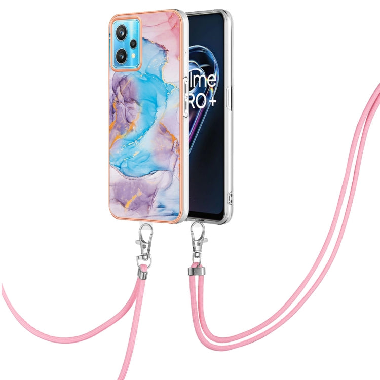 Electroplating IMD TPU Phone Case with Lanyard, For OPPO Realme 9 Pro+ 5G, For OPPO Realme 9 Pro 5G, For OPPO Realme 9i / A36 / A96 4G, For OPPO Realme C21Y / C25Y, For OPPO Reno6 5G