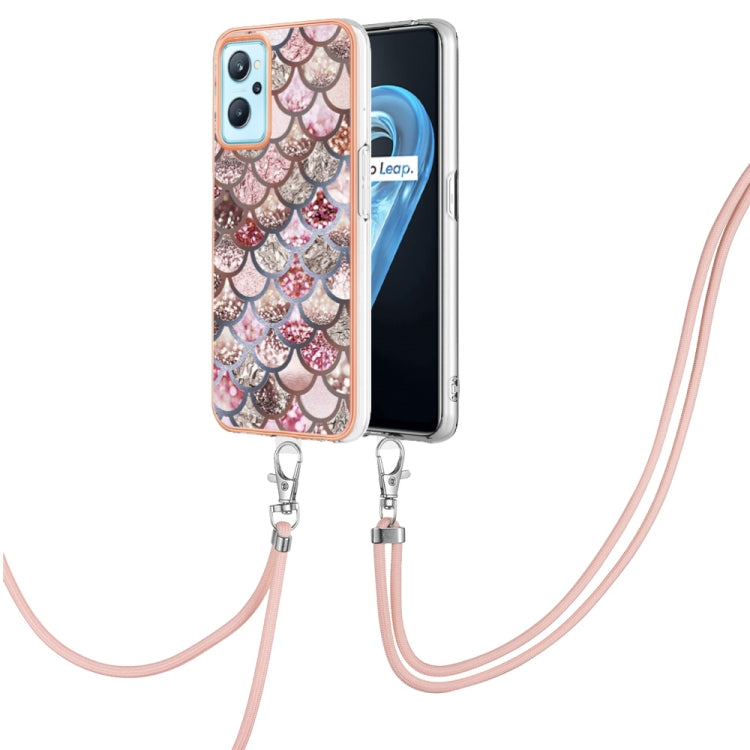 Electroplating IMD TPU Phone Case with Lanyard, For OPPO Realme 8i, For OPPO Realme 9 Pro+ 5G, For OPPO Realme 9 Pro 5G, For OPPO Realme 9i / A36 / A96 4G