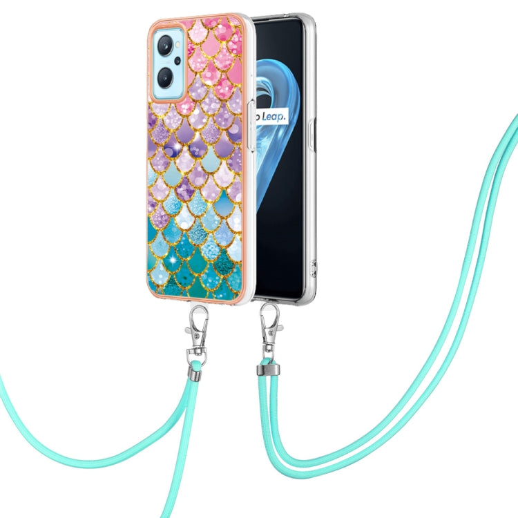 Electroplating IMD TPU Phone Case with Lanyard, For OPPO Realme 8i, For OPPO Realme 9 Pro+ 5G, For OPPO Realme 9 Pro 5G, For OPPO Realme 9i / A36 / A96 4G