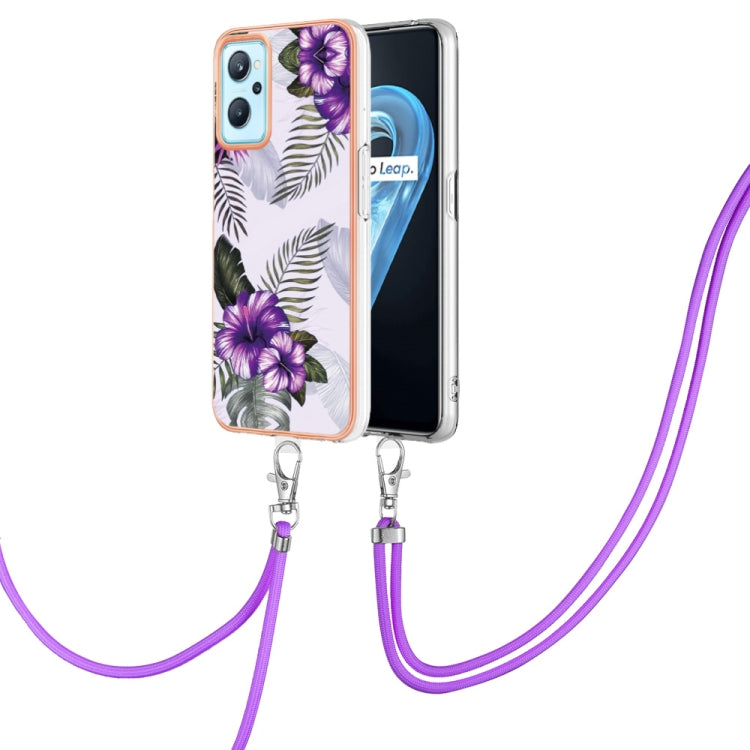 Electroplating IMD TPU Phone Case with Lanyard, For OPPO Realme 8i, For OPPO Realme 9 Pro+ 5G, For OPPO Realme 9 Pro 5G, For OPPO Realme 9i / A36 / A96 4G