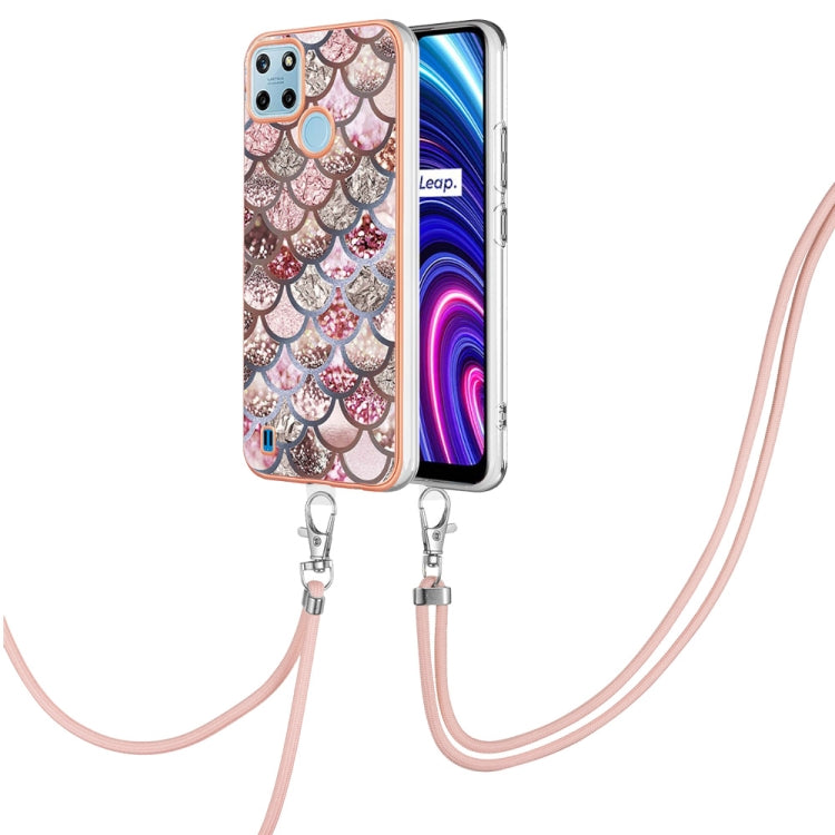 Electroplating IMD TPU Phone Case with Lanyard, For OPPO Realme 9 Pro+ 5G, For OPPO Realme 9 Pro 5G, For OPPO Realme 9i / A36 / A96 4G, For OPPO Realme C21Y / C25Y, For OPPO Reno6 5G