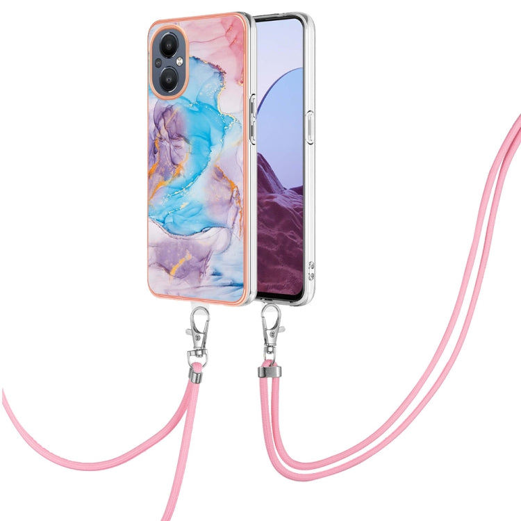 Electroplating IMD TPU Phone Case with Lanyard, For OPPO Realme C21Y / C25Y, For OnePlus N20 5G, For Nokia G20 / G10, For Nokia G21 / G11