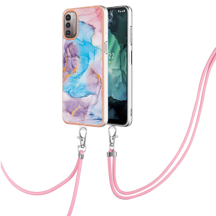 Electroplating IMD TPU Phone Case with Lanyard, For OPPO Realme C21Y / C25Y, For OnePlus N20 5G, For Nokia G20 / G10, For Nokia G21 / G11