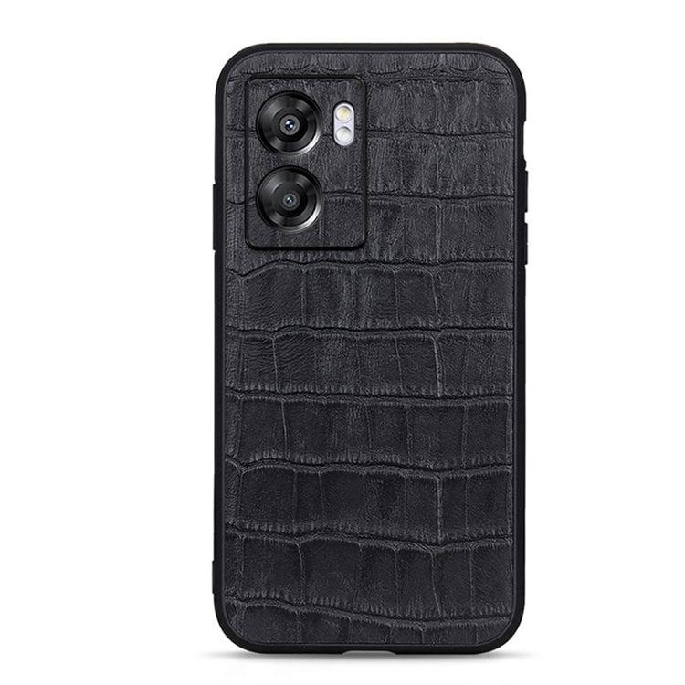 Accurate Hole Crocodile Texture Genuine Leather Phone Case, For OPPO A57 5G, For OPPO K10 5G, For OPPO K10 Pro 5G, For OPPO Realme 9 Pro, For vivo S15e, For OnePlus Ace Accurate Hole