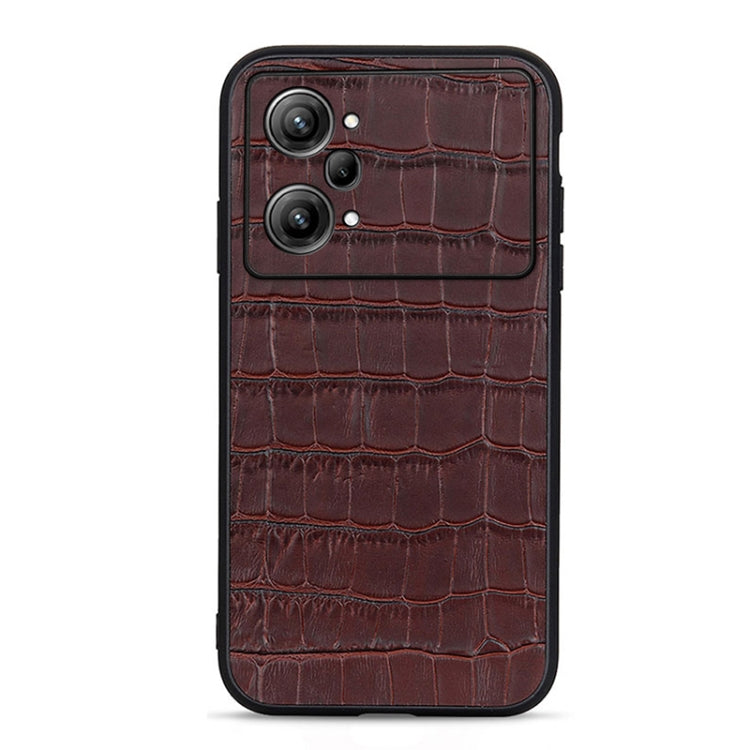 Accurate Hole Crocodile Texture Genuine Leather Phone Case, For OPPO A57 5G, For OPPO K10 5G, For OPPO K10 Pro 5G, For OPPO Realme 9 Pro, For vivo S15e, For OnePlus Ace Accurate Hole