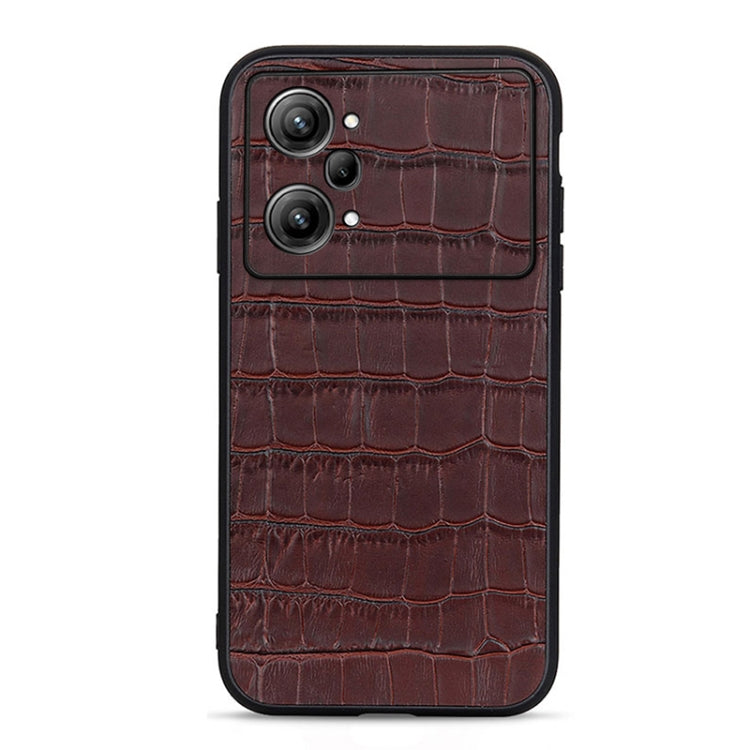 Accurate Hole Crocodile Texture Genuine Leather Phone Case, For OPPO A57 5G, For OPPO K10 5G, For OPPO K10 Pro 5G, For OPPO Realme 9 Pro, For OPPO Realme GT Neo 3, For vivo S15e, For OnePlus Ace Accurate Hole