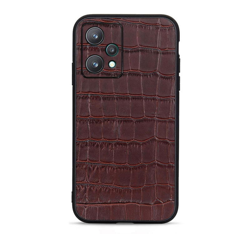 Accurate Hole Crocodile Texture Genuine Leather Phone Case, For OPPO A57 5G, For OPPO K10 5G, For OPPO K10 Pro 5G, For OPPO Realme 9 Pro, For vivo S15e, For OnePlus Ace Accurate Hole