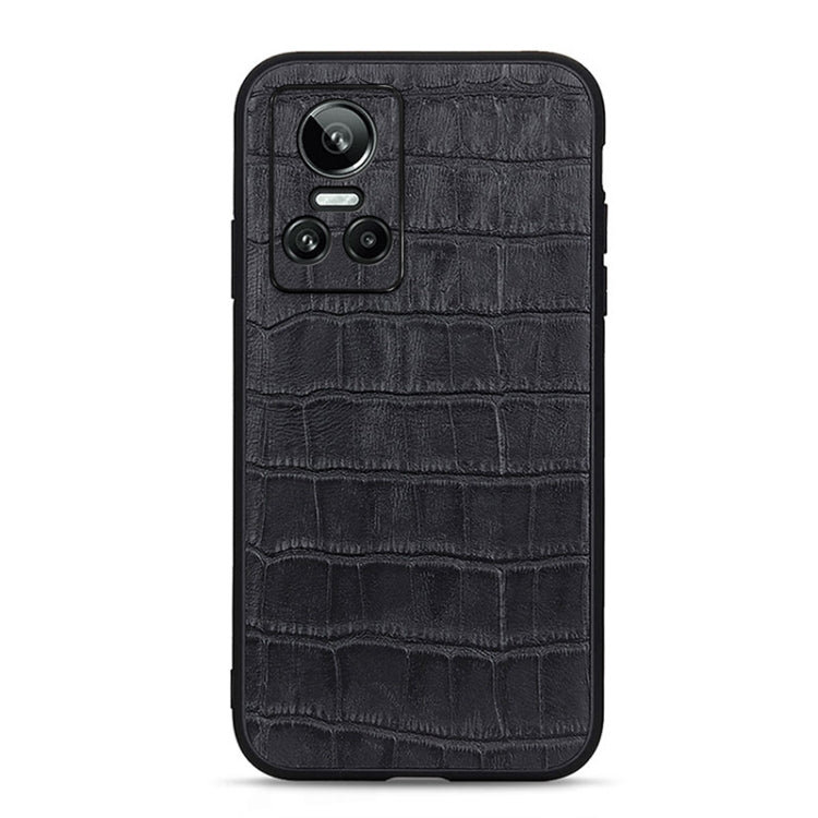 Accurate Hole Crocodile Texture Genuine Leather Phone Case, For OPPO A57 5G, For OPPO K10 5G, For OPPO K10 Pro 5G, For OPPO Realme 9 Pro, For OPPO Realme GT Neo 3, For vivo S15e, For OnePlus Ace Accurate Hole