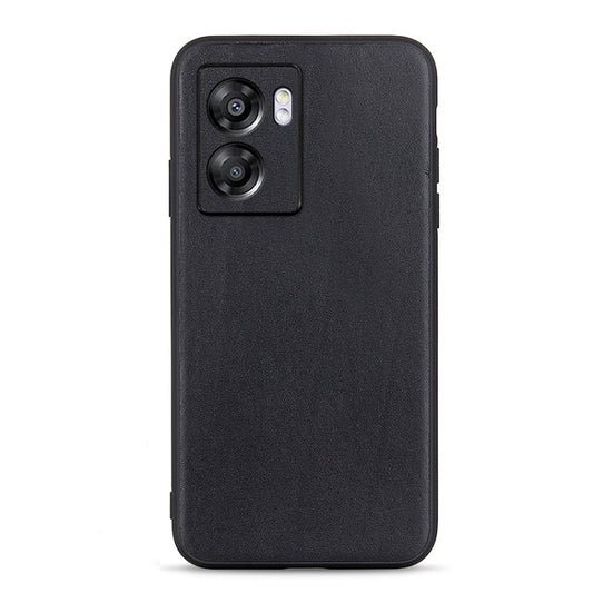 Accurate Hole Lambskin Texture Genuine Leather Phone Case, For OPPO A57 5G, For OPPO K10 5G, For OPPO K10 Pro 5G, For OPPO Realme 9 Pro, For vivo S15e, For OnePlus Ace