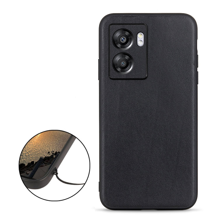 Accurate Hole Lambskin Texture Genuine Leather Phone Case, For OPPO A57 5G, For OPPO K10 5G, For OPPO K10 Pro 5G, For OPPO Realme 9 Pro, For vivo S15e, For OnePlus Ace
