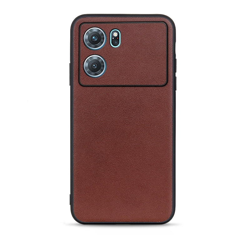 Accurate Hole Lambskin Texture Genuine Leather Phone Case, For OPPO A57 5G, For OPPO K10 5G, For OPPO K10 Pro 5G, For OPPO Realme 9 Pro, For vivo S15e, For OnePlus Ace