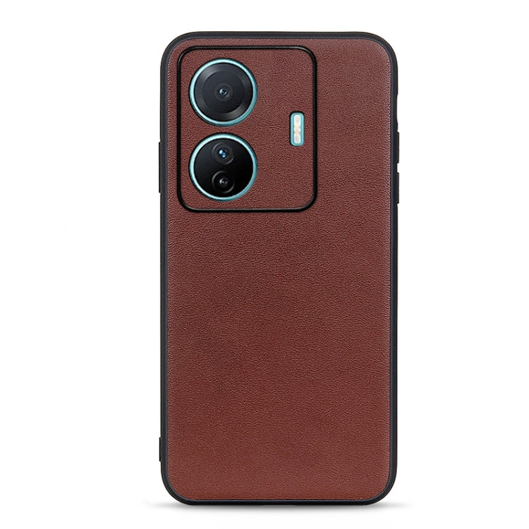 Accurate Hole Lambskin Texture Genuine Leather Phone Case, For OPPO A57 5G, For OPPO K10 5G, For OPPO K10 Pro 5G, For OPPO Realme 9 Pro, For vivo S15e, For OPPO Realme GT Neo 3, For OnePlus Ace