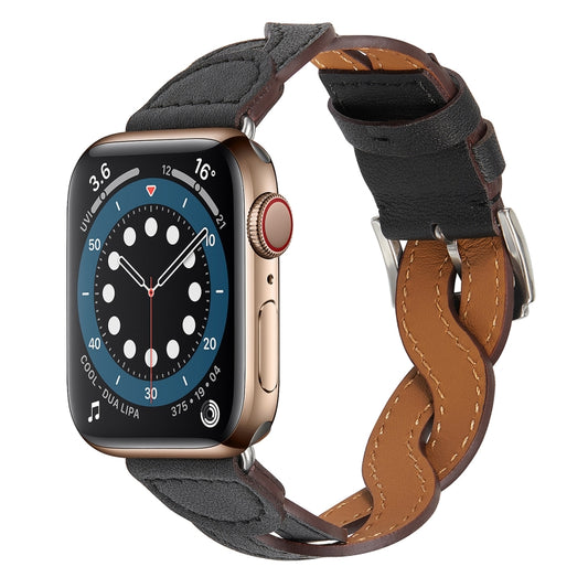 Weave Watch Band For Apple Watch Series, 7 41mm / 6&amp;SE&amp;5&amp;4 40mm / 3&amp;2&amp;1 38mm, 7 45mm / 6&amp;SE&amp;5&amp;4 44mm / 3&amp;2&amp;1 42mm