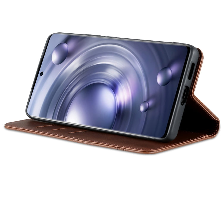 AZNS Magnetic Calf Texture Leather Phone Case