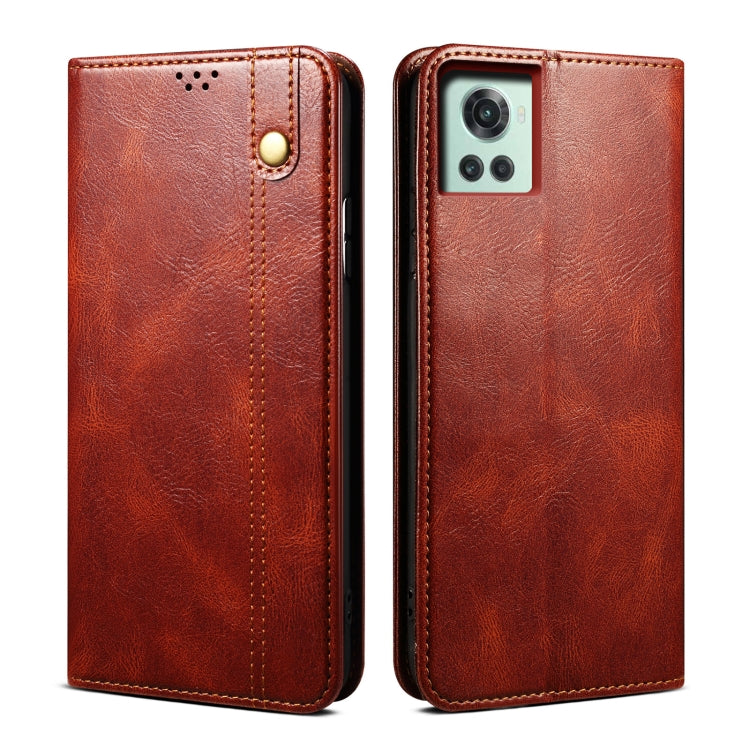 Oil Wax Crazy Horse Texture Leather Phone Case, For OnePlus 10R / Ace, For OnePlus Nord CE 2 Lite 5G, For OPPO Reno7 4G / F21 Pro