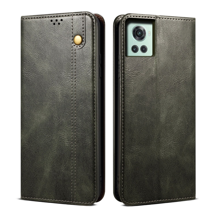 Oil Wax Crazy Horse Texture Leather Phone Case, For OnePlus 10R / Ace, For OnePlus Nord CE 2 Lite 5G, For OPPO Reno7 4G / F21 Pro