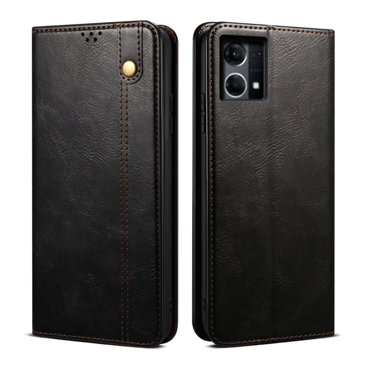 Oil Wax Crazy Horse Texture Leather Phone Case, For OnePlus 10R / Ace, For OnePlus Nord CE 2 Lite 5G, For OPPO Reno7 4G / F21 Pro