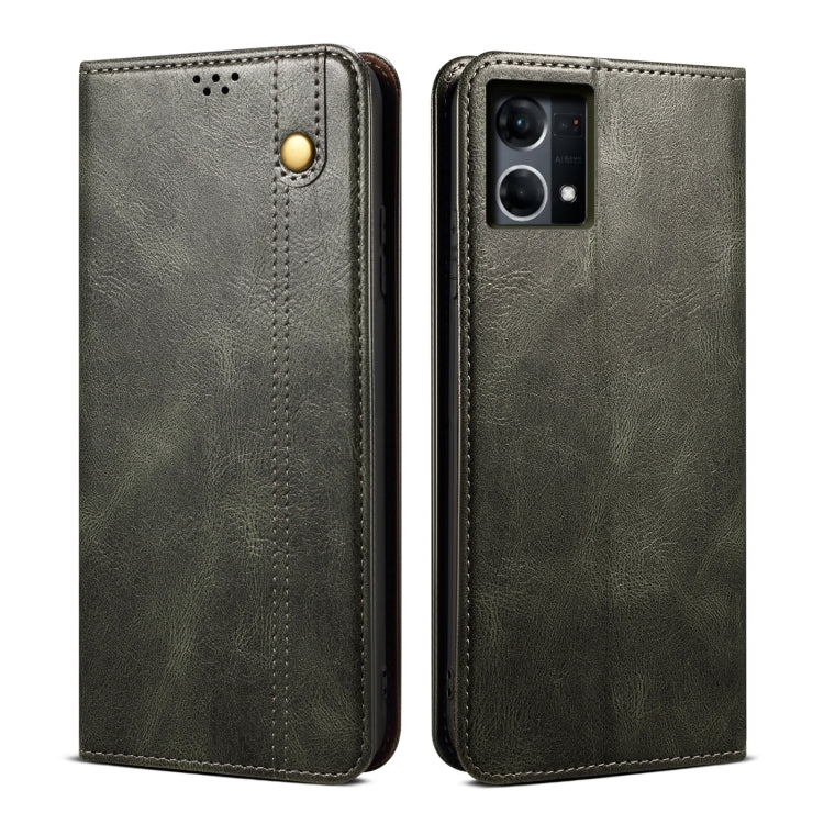 Oil Wax Crazy Horse Texture Leather Phone Case, For OnePlus 10R / Ace, For OnePlus Nord CE 2 Lite 5G, For OPPO Reno7 4G / F21 Pro