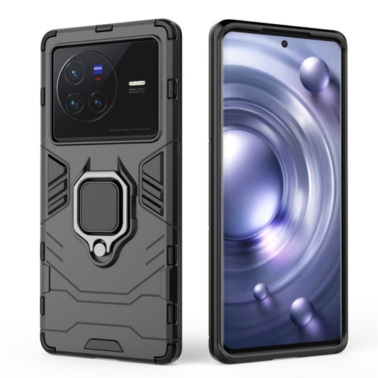 PC + TPU Shockproof Protective Phone Case with Magnetic Ring Holder, For vivo X80 5G, For vivo X80 Pro 5G