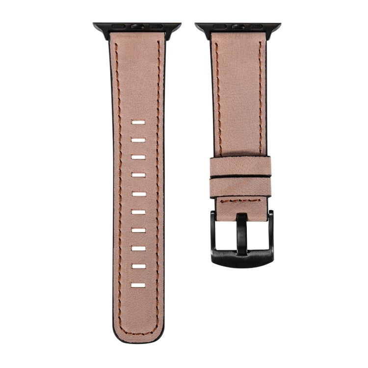 Retro Leather Watch Band For Apple Watch Series, 7 41mm / 6&amp;SE&amp;5&amp;4 40mm / 3&amp;2&amp;1 38mm, 7 45mm / 6&amp;SE&amp;5&amp;4 44mm / 3&amp;2&amp;1 42mm