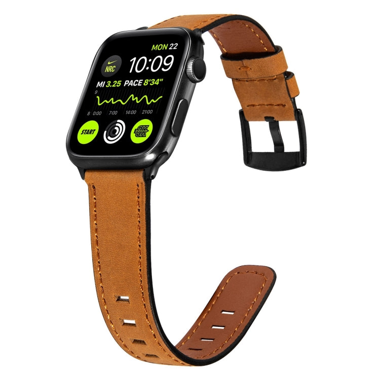 Retro Leather Watch Band For Apple Watch Series, 7 41mm / 6&SE&5&4 40mm / 3&2&1 38mm, 7 45mm / 6&SE&5&4 44mm / 3&2&1 42mm