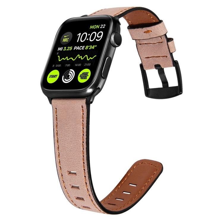 Retro Leather Watch Band For Apple Watch Series, 7 41mm / 6&SE&5&4 40mm / 3&2&1 38mm, 7 45mm / 6&SE&5&4 44mm / 3&2&1 42mm