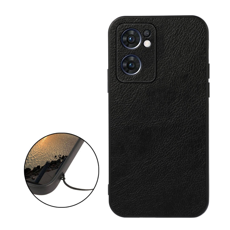 Accurate Hole Two-color Litchi Texture PU Phone Case, For OPPO Reno7 5G International, For Sony Xperia 1 IV