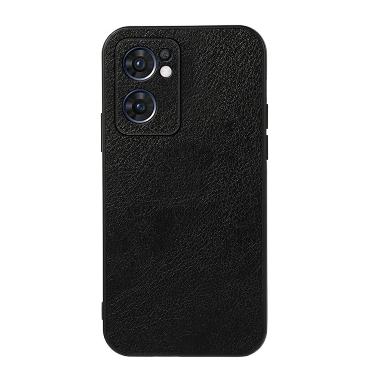 Accurate Hole Two-color Litchi Texture PU Phone Case, For OPPO Reno7 5G International, For Sony Xperia 1 IV