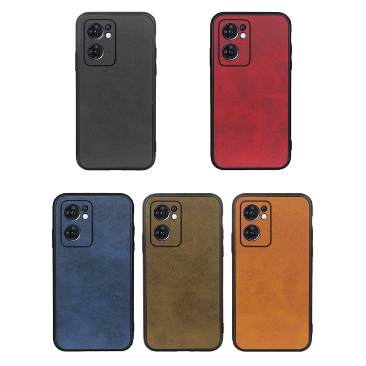 Accurate Hole Two-color Calf Texture PU Phone Case, For OPPO Reno7 5G International, For Sony Xperia 1 IV