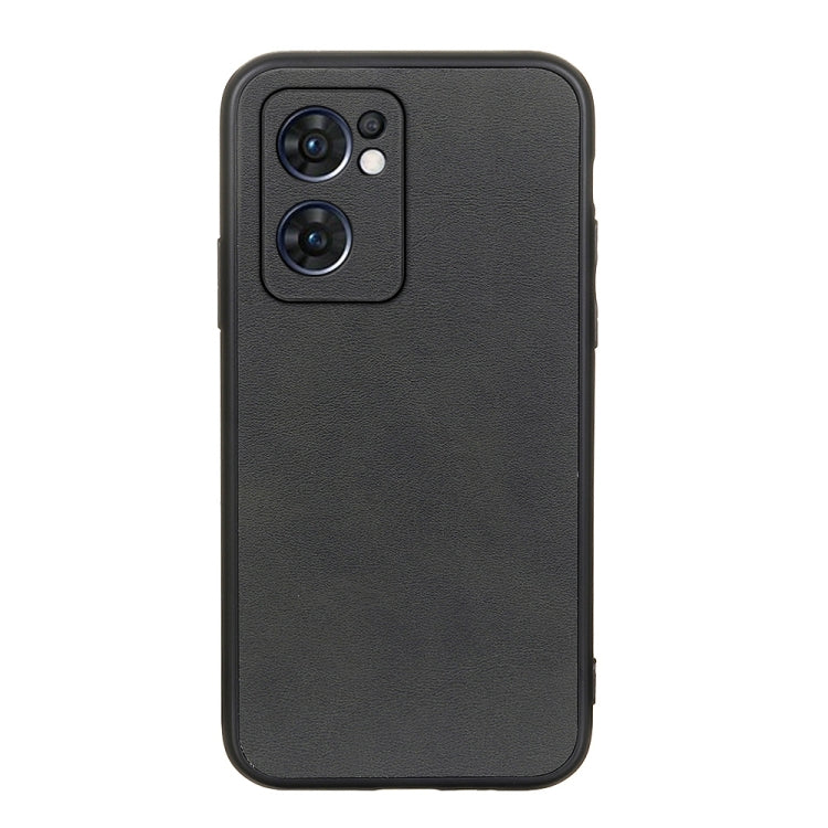 Accurate Hole Two-color Calf Texture PU Phone Case, For OPPO Reno7 5G International, For Sony Xperia 1 IV