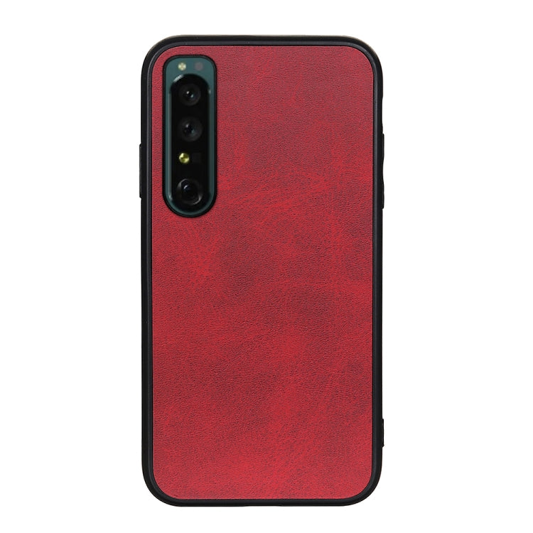 Accurate Hole Two-color Calf Texture PU Phone Case, For OPPO Reno7 5G International, For Sony Xperia 1 IV