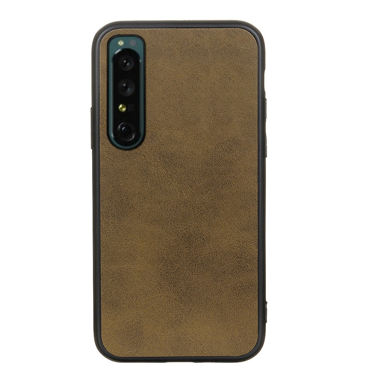 Accurate Hole Two-color Calf Texture PU Phone Case, For OPPO Reno7 5G International, For Sony Xperia 1 IV