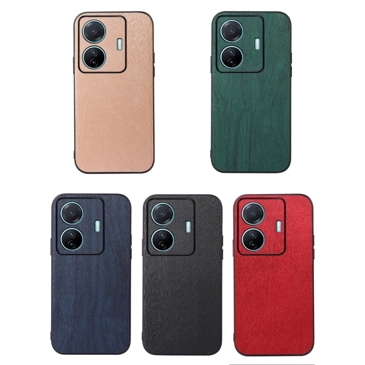 Wood Texture PU Phone Case, For vivo S15e