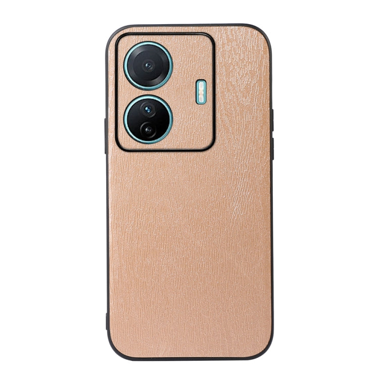 Wood Texture PU Phone Case, For vivo S15e