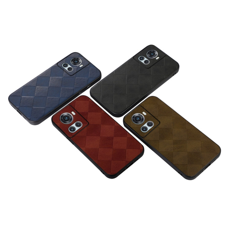 Weave Plaid PU Phone Case, For OnePlus 10R / Ace, For OPPO A57 5G 2022, For OPPO K10 5G, For OPPO K10 Pro 5G, For OPPO Realme 9 Pro / Realme V25, For OPPO Realme GT Neo3, For vivo S15e