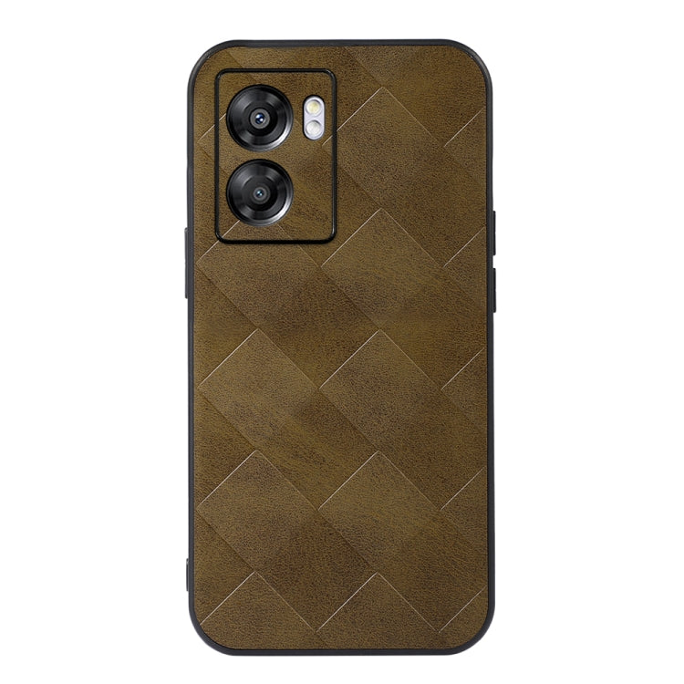 Weave Plaid PU Phone Case, For OnePlus 10R / Ace, For OPPO A57 5G 2022, For OPPO K10 5G, For OPPO K10 Pro 5G, For OPPO Realme 9 Pro / Realme V25, For OPPO Realme GT Neo3, For vivo S15e